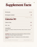 Supplement Facts - Élixir d'Extase kanna honey